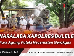 Wanaralaba Kapolres Buleleng Di Pura Agung Pulaki Kecamatan Gerokgak