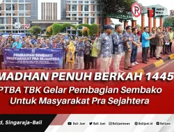 Ramadhan Penuh Berkah 1445 H, PTBA TBK Gelar Pembagian Sembako Untuk Masyarakat Pra Sejahtera