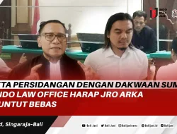 Fakta Persidangan Dengan Dakwaan Sumir, Gendo Law Office Harap Jro Arka Dituntut Bebas