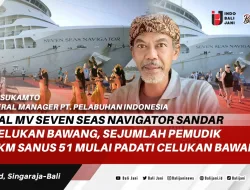 Kapal MV Seven Seas Navigator Sandar di Celukan Bawang, Sejumlah Pemudik Via KM Sanus 51 Mulai Padati Celukan Bawang