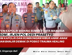 As-SDM Kapolri dan Rombongan Hibur Anak-anak Korban Banjir Demak di Posko Trauma Healing