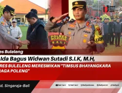 Kapolres Buleleng Meresmikan “Timsus Bhayangkara Goak Raga Poleng”