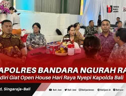 Kapolres Bandara Ngurah Rai Hadiri Giat Open House Hari Raya Nyepi Kapolda Bali