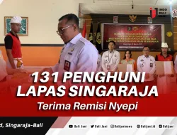 131 Penghuni Lapas Singaraja Terima Remisi Nyepi
