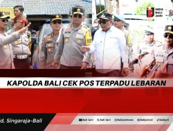 Kapolda Bali Cek Pos Terpadu Lebaran
