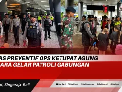 Satgas Preventif Ops Ketupat Agung Bandara Gelar Patroli Gabungan