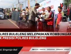 Kapolres Buleleng Melepaskan Rombongan Mudik Presisi Polres Buleleng