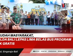 Permudah Masyarakat, Kapolda Bali Lepas Lima Belas Bus Program Mudik Gratis