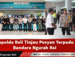 Kapolda Bali Tinjau Posyan Terpadu Bandara Ngurah Rai