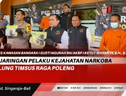 Lagi, Jaringan Pelaku Kejahatan Narkoba di Gulung Timsus Raga Poleng