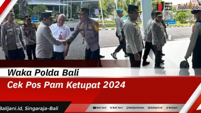 Waka Polda Bali Cek Pos Pam Ketupat 2024