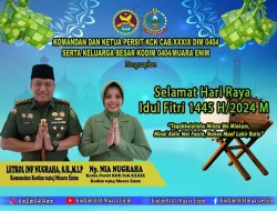 Wujudkan Kepedulian Dan Kebersamaan , Babinsa Koramil 404 – 01 / Gelumbang Sambut Gempita Hari Raya Idhul Fitri 1445 H