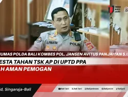 Polresta Tahan Tsk AP di UPTD PPA Rumah Aman Pemogan