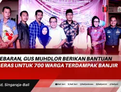H+2 Lebaran, Gus Muhdlor Berikan Bantuan 5Kg Beras Untuk 700 Warga Terdampak Banjir