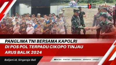 Panglima TNI bersama Kapolri di Pos Pol Terpadu Cikopo Tinjau Arus Balik 2024