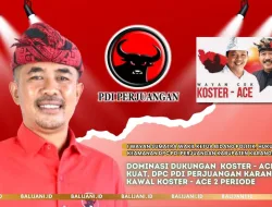 Dominasi Dukungan Koster – Ace Sangat Kuat, DPC PDI Perjuangan Karangasem Kawal Koster – Ace 2 Periode