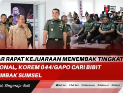 Gelar Rapat Kejuaraan Menembak Tingkat Nasional, Korem 044/Gapo Cari Bibit Petembak Sumsel