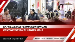Kapolda Bali Terima Kunjungan Kemenkumham RI Kanwil Bali