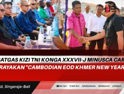 Dansatgas Kizi TNI Konga XXXVII-J Minusca Car Ikut Rayakan “Cambodian EOD Khmer New Year”