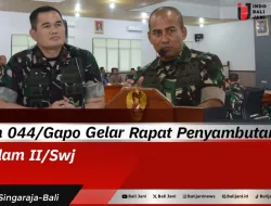 Korem 044/Gapo Gelar Rapat Penyambutan Pangdam II/Swj