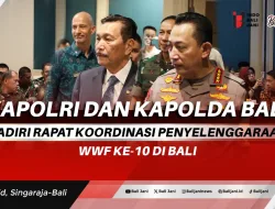 Kapolri dan Kapolda Bali Hadiri Rapat Koordinasi Penyelenggaraan WWF Ke-10 di Bali