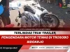 Terlindas Truk Trailer, Pengendara Motor Tewas di Trosobo Sidoarjo