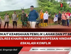 Terkait Keabsahan Pemilik Lahan Dan PT SBAL, Kapolres Khairu Nasrudin Berpesan Hindarkan Eskalasi Konflik