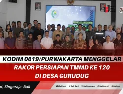 Kodim 0619/Purwakarta Menggelar Rakor Persiapan TMMD ke 120 di Desa Gurudug