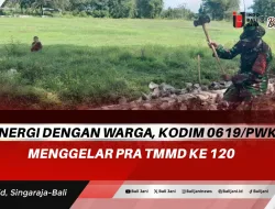 Sinergi Dengan Warga, Kodim 0619/PWK Menggelar Pra TMMD ke 120