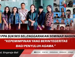 Prodi PPA Sukses Selenggarakan Seminar Nasional “Kepemimpinan Yang Berintegeritas Bagi Penyuluh Agama”