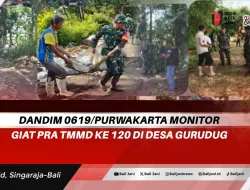 Dandim 0619/Purwakarta Monitor Giat Pra TMMD Ke 120 di Desa Gurudug