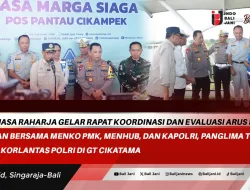 Dirut Jasa Raharja Gelar Rapat Koordinasi dan Evaluasi Arus Balik Lebaran bersama Menko PMK, Menhub, dan Kapolri, Panglima TNI, dan Kakorlantas Polri di GT Cikatama