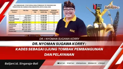 DR. Nyoman Sugawa Korry : Kades sebagai Ujung Tombak Pembangunan dan Pelayanan