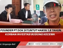 5 Founder PT DOK Dituntut Hanya 1.8 Tahun, Korban Investasi Bodong Kecewa
