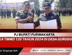 PJ Bupati Purwakarta Buka TMMD 120 Tahun 2024 di Desa Gurudug