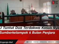 JPU Tuntut Dua Terdakwa Kasus Nyepi Sumberkelampok 6 Bulan Penjara