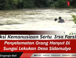 Aksi Kemanusiaan Sertu Irsa Farsi, Penyelamatan Orang Hanyut Di Sungai Lekukan Desa Sidomulyo