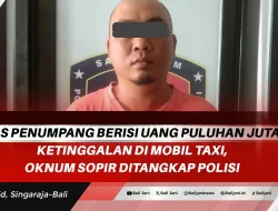 Tas Penumpang Berisi Uang Puluhan Juta Ketinggalan di Mobil Taxi, Oknum Sopir ditangkap Polisi