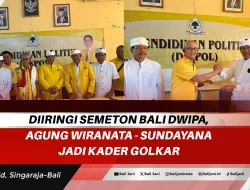 Diiringi Semeton Bali Dwipa, Agung Wiranata – Sundayana Jadi Kader Golkar
