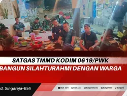 Satgas TMMD Kodim 0619/PWK Bangun Silahturahmi Dengan Warga