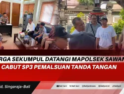 Warga Sekumpul Datangi Mapolsek Sawan, Cabut SP3 Pemalsuan Tanda Tangan