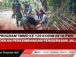 Program TMMD ke 120 Kodim 0619/PWK Laporkan Perkembangan Pengerasan Jalan