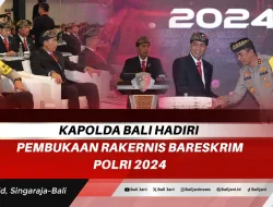 Kapolda Bali Hadiri Pembukaan Rakernis Bareskrim Polri 2024