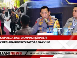 Kapolda Bali Dampingi Kapolri Cek Kesiapan Posko Satgas Gakkum