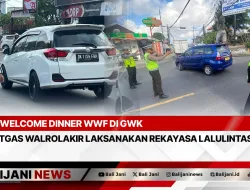 Welcome Dinner WWF Di GWK Satgas Walrolakir Laksanakan Rekayasa Lalulintas