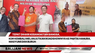 Tepat Dihari Kebangkitan Bangsa, KDR Kembali Melanjutkan Roadshownya ke Partai Hanura, Masyumi dan Buruh