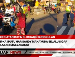 Kegiatan Rutin Bli Bhabin Bungkulan Bripka I Putu Harisandy Mahayuda Selalu Sigap Melayani Masyarakat