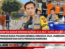 Timsus Raga Poleng Kembali Ringkus Dua Jaringan, Pengedar dan Satu Pemakai Narkoba