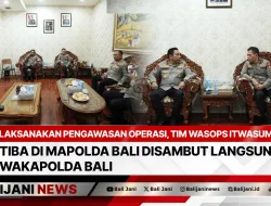 Laksanakan Pengawasan Operasi, Tim Wasops Itwasum Polri Tiba di Mapolda Bali Disambut Langsung Wakapolda Bali