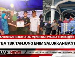 Antisipasi Kebutuhan Mendesak Warga Terdampak Banjir , PTBA TBK Tanjung Enim Salurkan Bantuan